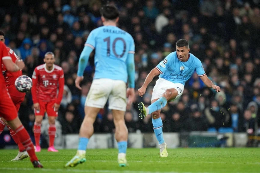 rodri mở bàn tỉ số giúp mancity